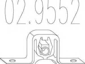 Гумовий елемент кріплення вихлопної системи MTS 029552 на AUDI A3 (8L1)