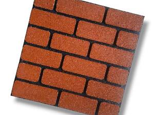 Гумовий фасад цегла 500х500х20 мм - Червоний