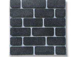 Гумовий фасад цегла Show 500х500х20 мм - Чорний