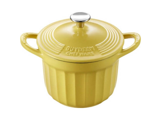 Гусятница Buydeem CP541 Mellow Yellow чавунна емальована 1.8 л (CP541-MY) - Фото 1
