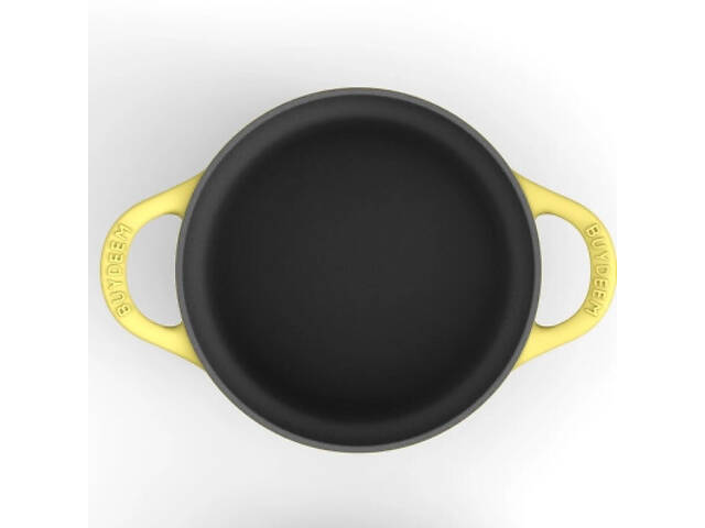 Гусятница Buydeem CP541 Mellow Yellow чавунна емальована 1.8 л (CP541-MY) - Фото 4