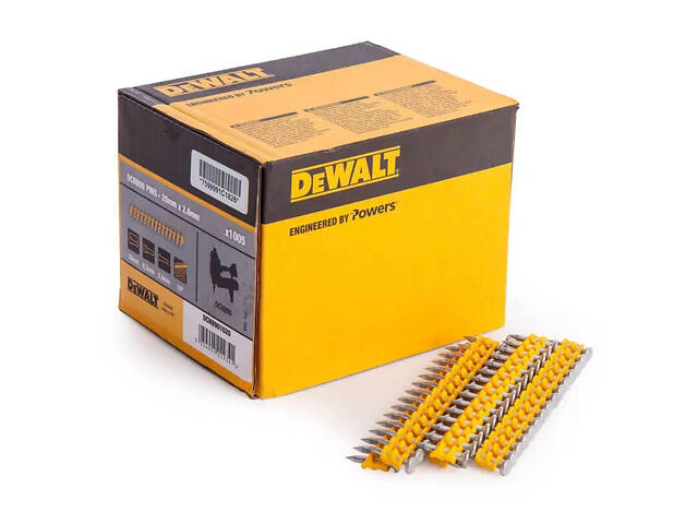 Гвозди по мягкому бетону для степлера DCN890 DeWALT DCN8901040 : 40 х 2.6 - 1005 шт, - Фото 2