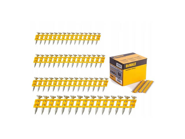 Гвозди по мягкому бетону для степлера DCN890 DeWALT DCN8901040 : 40 х 2.6 - 1005 шт, - Фото 3