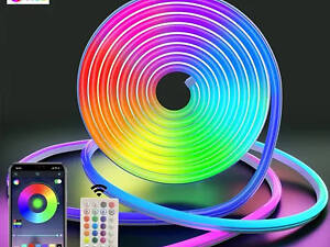 Гнучкий Smart Neon 2м USB управління з телефону + пульт ДК