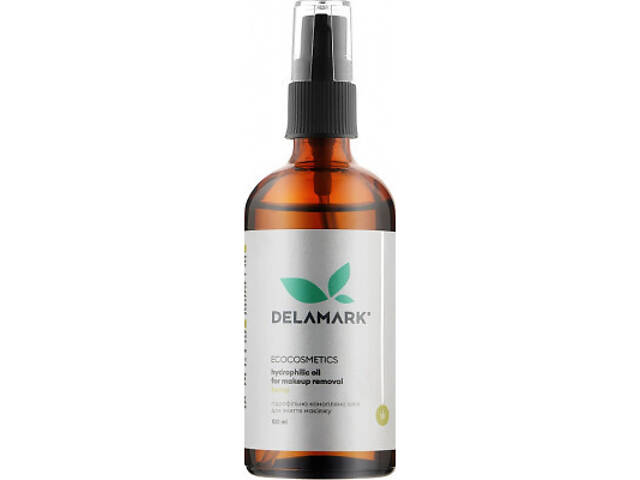Гідрофільна олія DeLaMark для зняття макіяжу конопляна 100 мл (4820152332646) - Фото 1