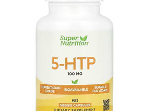 Гидрокситриптофан Super Nutrition 5-HTP 100 мг 60 капсул