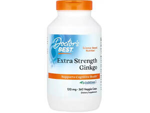 Гинкго Билоба Doctor's Best Extra Strength Ginkgo 120 мг 360 капс