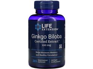 Гинкго билоба Life Extension Ginkgo Biloba 120 мг 365 капсул