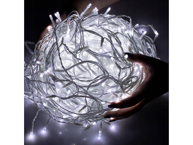 Гірлянда бахрома вулична (зовнішня) Springos 12 м 300 LED CL300 Cold White - Фото 2