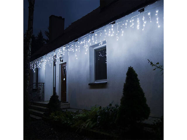 Гірлянда бахрома вулична (зовнішня) Springos 12 м 300 LED CL300 Cold White - Фото 5