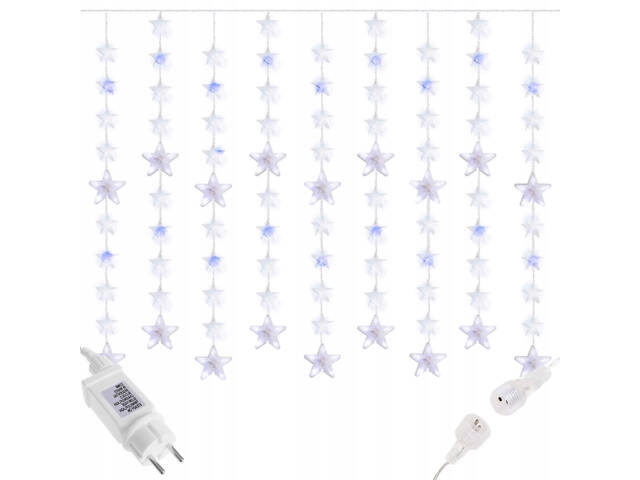 Гірлянда бахрома вулична (зовнішня) Springos 2 м 180 LED CL4003 Cold White/Blue - Фото 9