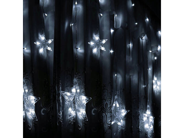 Гірлянда бахрома вулична (зовнішня) Springos 2 м 92 LED CL4009 Cold White - Фото 5