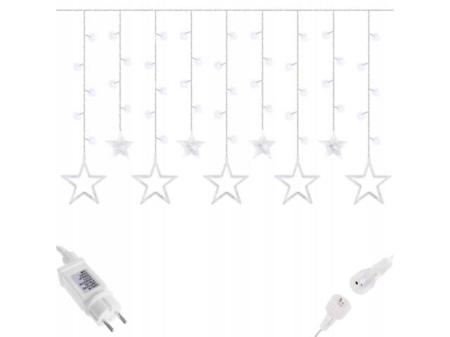 Гірлянда бахрома вулична (зовнішня) Springos 2 м 92 LED CL4009 Cold White - Фото 9