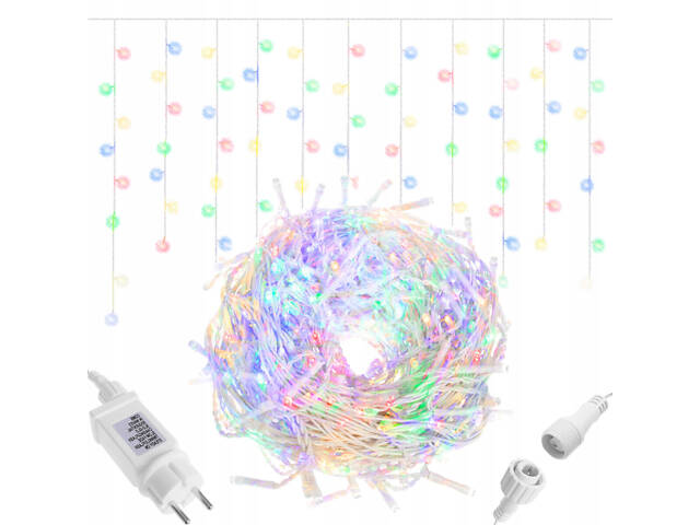 Гірлянда бахрома вулична (зовнішня) Springos 8 м 200 LED CL0203 Mix - Фото 10