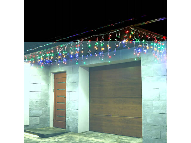 Гірлянда бахрома вулична (зовнішня) Springos 8 м 200 LED CL0203 Mix - Фото 2