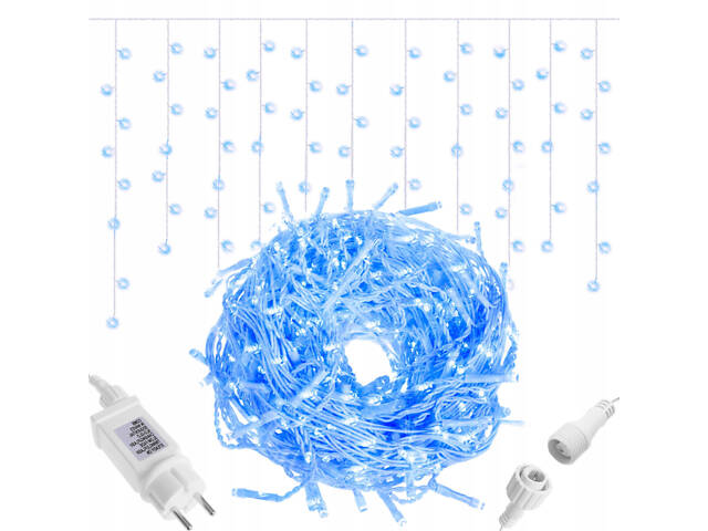 Гірлянда бахрома вулична (зовнішня) Springos 8 м 200 LED CL0202 Blue - Фото 9