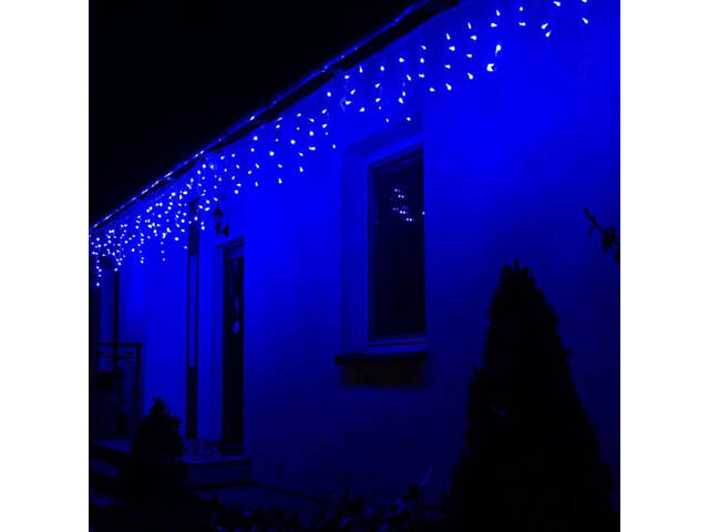 Гірлянда бахрома вулична (зовнішня) Springos 8 м 200 LED CL0202 Blue - Фото 2
