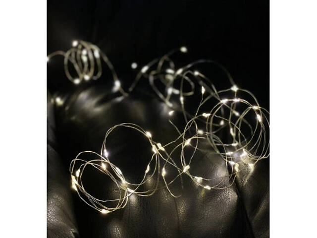 Гирлянда Chomik Гірлянда-струна 6,2 м, 60 LED теплий білий, 3АА батар., ІР44 (5900779802650) - Фото 6