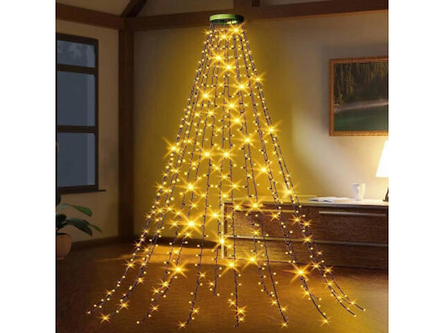 Гірлянда ColorWay Каскад LED 126 9 x 1.5 м 8 функцій (CW-G-126L91CU) - Фото 9