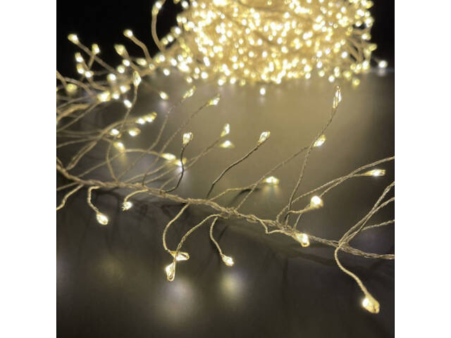 Гірлянда ColorWay Кластер LED 200 6 м 8 функцій Мідний дріт Теплий колір 220 V (CW-G-200L6VC) - Фото 10