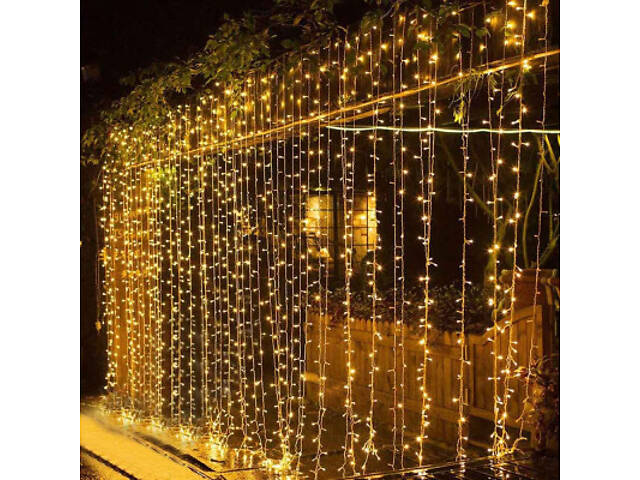 Гірлянда ColorWay Штора занавес 3 x 2 м 240 LED USB теплий колір (CW-GW-240L32U) - Фото 2