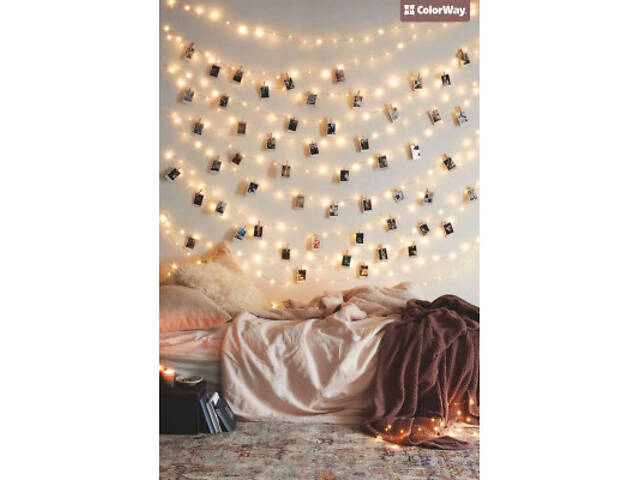 Гирлянда ColorWay Светодиодная с прищепками для фото 40 LED/4.2M USB (CW-LCP-40L42BU) - Фото 8