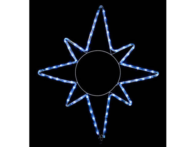 Гірлянда Delux Motif flash Star 65 х 75 см білий IP44 EN (90012985) - Фото 1