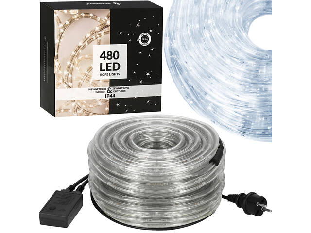 Гірлянда дюралайт вулична (зовнішня) Springos Rope Lights 20 м 480 LED CL1205 Cold White - Фото 2
