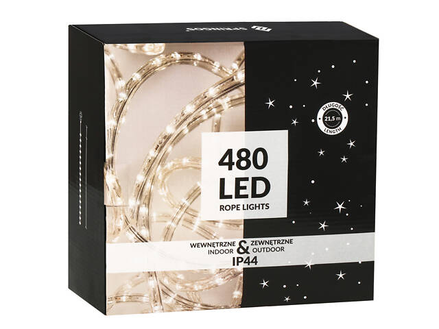 Гірлянда дюралайт вулична (зовнішня) Springos Rope Lights 20 м 480 LED CL1205 Cold White - Фото 7
