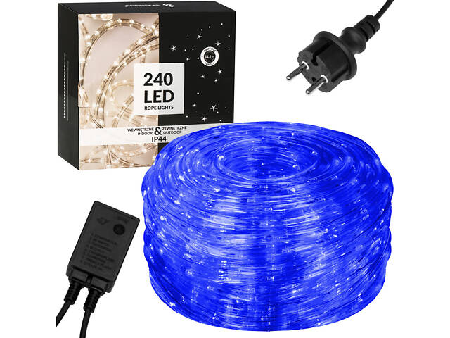 Гірлянда дюралайт вулична (зовнішня) Springos Rope Lights 10 м 240 LED CL1203 Blue - Фото 1