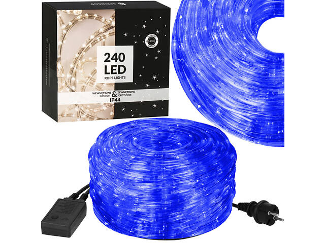 Гірлянда дюралайт вулична (зовнішня) Springos Rope Lights 10 м 240 LED CL1203 Blue - Фото 7