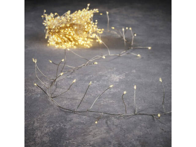 Гірлянда Luca Lighting кластер срібна струна, 15 м, теплий білий (8718861852677) - Фото 1