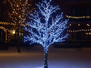 Гірлянда Нитка вулична 30 м 300 LED білий провід Білий CF300L30MWW