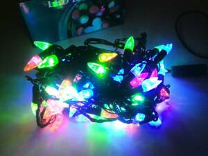 Гирлянда «Свечка» на чёрном проводе, 28 ламп, мультиколор, 4 м (G-65)