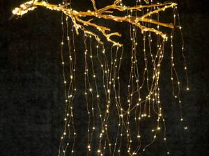 Гірлянда світлодіодна від мережі на 200 лампочок Роса 13743 2 м жовта