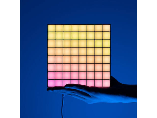 Гірлянда Twinkly Smart LED Squares 1 Starter Panel, RGB LED, USB-C, Black 16х16см (TWQ064STW-01-BUSB) - Фото 3