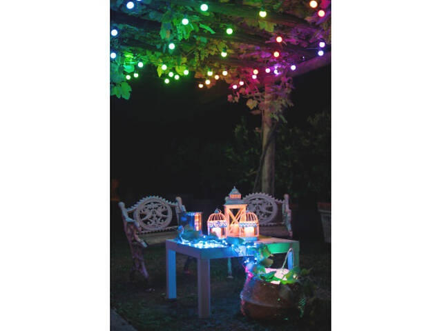 Гірлянда Twinkly Smart LED Strings RGB 250, BT + WiFi, Gen II, IP44 кабель че (TWS250STP-BEU) - Фото 5