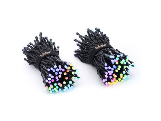 Гірлянда Twinkly Smart LED Strings RGB 250, BT + WiFi, Gen II, IP44 кабель че (TWS250STP-BEU) - Фото 6
