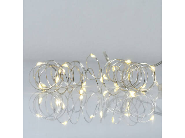 Гірлянда YES! Fun Нитка на мідному дроті 20 LED Тепло-біла 2 м Статична На батарейках (975020) - Фото 1