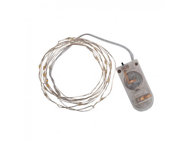 Гірлянда YES! Fun Нитка на мідному дроті 20 LED Тепло-біла 2 м Статична На батарейках (975020) - Фото 2