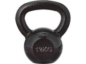 Гиря чугунная Toorx 12 кг с резиновой подставкой Black (KGV-12)