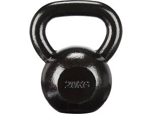 Гиря чугунная Toorx 20 кг с резиновой подставкой Black (KGV-20)