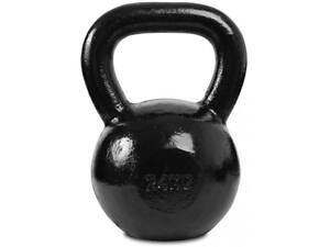 Гиря чугунная Toorx 24 кг с резиновой подставкой Black (KGV-24)