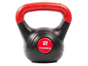 Гиря виниловая Toorx PVC 2 кг Black/Orange (KRP-2)