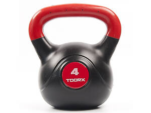 Гиря виниловая Toorx PVC 4 кг Black/Orange (KRP-4)