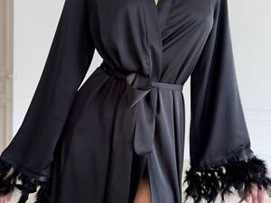 Халат чорний DO3695