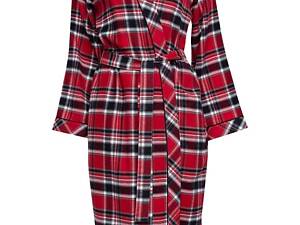 Халат женский Cyberjammies Windsor 9446 18/2XL Красный в клетку (5051877410176)