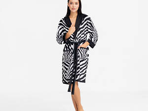 Халат женский из плюшевого велюра эксклюзивный Zebra 18267 L-XL