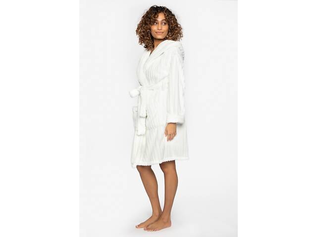 Халат женский Pretty You London Cloud-Cream M-L Молочный (5060526418647) - Фото 1