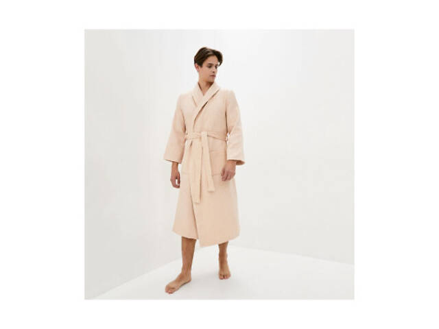 Халат Прованс довгий MACADAMIA бавовняний унісекс розмір L (011435) - Фото 1